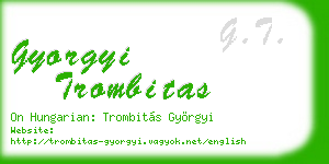 gyorgyi trombitas business card
